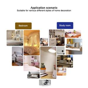 นาฬิกาปลุกแบบกระจก LED แสดงเวลา พร้อมเครื่องสั่นเตือนข้างเตียง นาฬิกาดิจิตอลแบบกระจกสั่นสะเทือน สำหรับคนนอนหลับลึก - Product Image 5