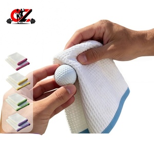 CZFIT New Ultra-fine Fiber <b>Golf</b> Towel, High-quality Absorbent Lock Edge, Portable Hanging with Climbing Buckle, Customizable - Product Image 1