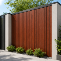 Panneau mural extérieur WPC ASA 100 à profil étroit pour projet de rénovation de cour et de jardin WYRAX