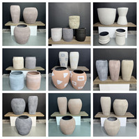 Grande jardinière rectangulaire en fibre de verre, pots de jardin extérieurs en fibre d'argile et ciment pour plantes