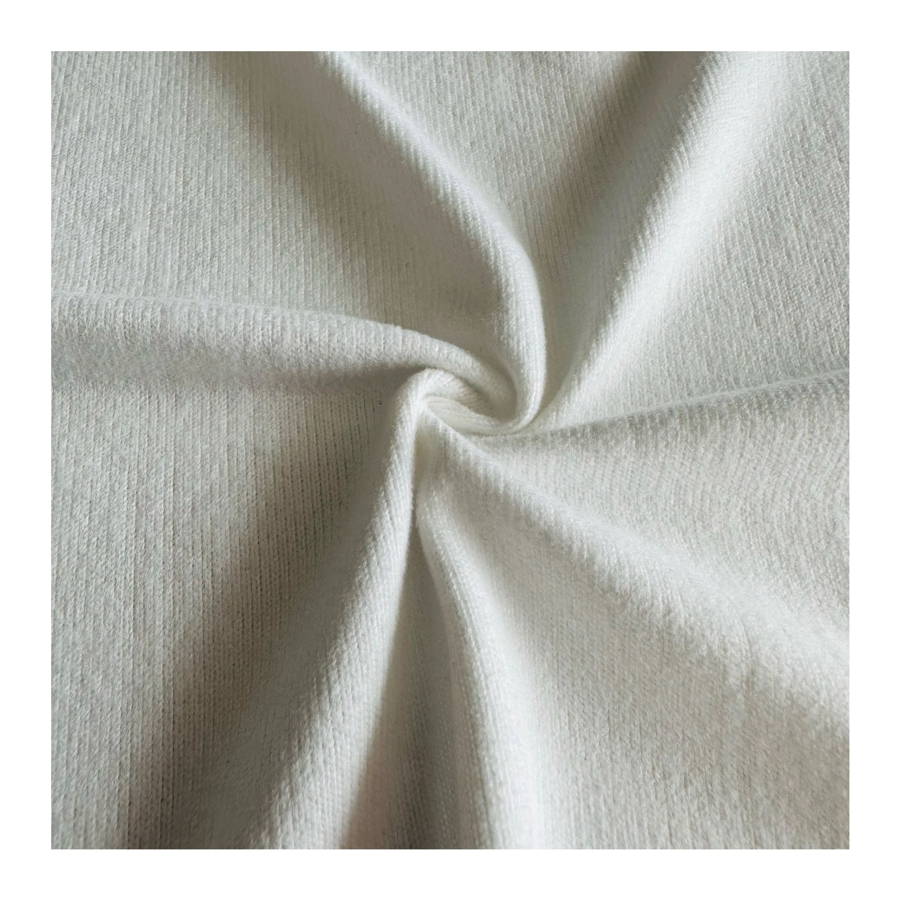Поставщик текстильной ткани 95% полиэстер 5% спандекс эластан белый персик кожа хаччи ткань для брюк и пальто