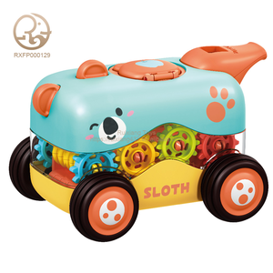 Coche de juguete con silbato de fricción de plástico con memoria cognitiva Unisex para niños Press and Go Gear para bebés y niños - Product Image 1