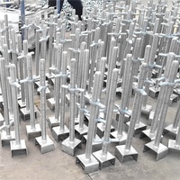 Vente chaude Design Industriel Réglable Jack Base Accessoires Roulette Pivotant pour Construction Bâtiment Échafaudage Échelle Pièces
