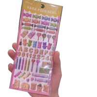Autocollants 3D en PVC souple sur le thème des gâteaux japonais gourmands, pour les récompenses de jeu des enfants, la papeterie décorative, l'album et les loisirs créatifs DIY
