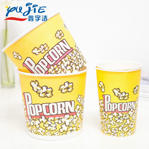 Custom logo printed popcorn buckets paper food buckets Cups popcorn container