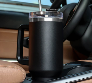 Tazza Ice King da 40oz di Prima e Seconda Generazione, Grande Capacità, Isolata per Auto, Doppio Strato Sottovuoto con Manico e Cannuccia - Product Image 6