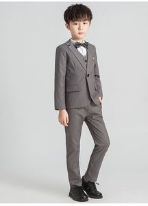 Conjunto de 3 Piezas de Traje Formal para Niños, Blazer + Chaleco + Pantalón, Trajes de 3 Piezas para Niños, para Bodas, Fiestas, Actuaciones de Piano, Disfraz de Presentador - Product Image 6