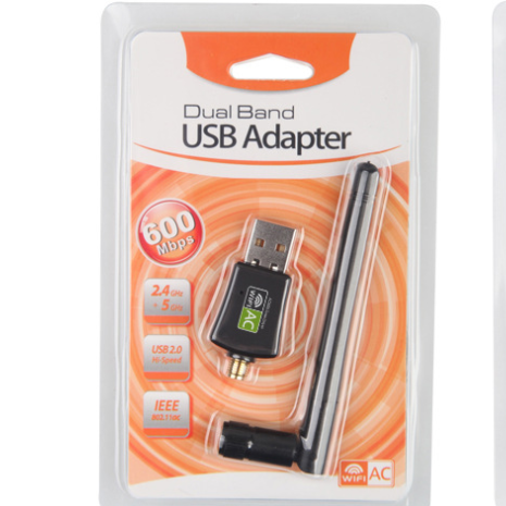 Drive Free Dual Band Wireless Network Card 2.4G/5.8G 600M Wifi Adapter Free Driver 600Mbps USB 2.0 Adaptador De Wifi Usb