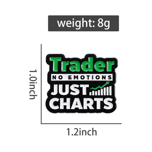 Nhà Kinh Doanh Không Có Cảm Xúc Chỉ Biểu Đồ Men Pins Phim Hoạt Hình Sáng Tạo Trâm Ve Áo Huy Hiệu Ba Lô Quần Áo Đồ Trang Sức Quà Tặng Cho Bạn Bè - Product Image 6