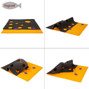 All'ingrosso nascondi e cerca tappetino fai da te attività Pet Scratching Mat Burrow coperta Cat Training Tunnel - Product Image 6