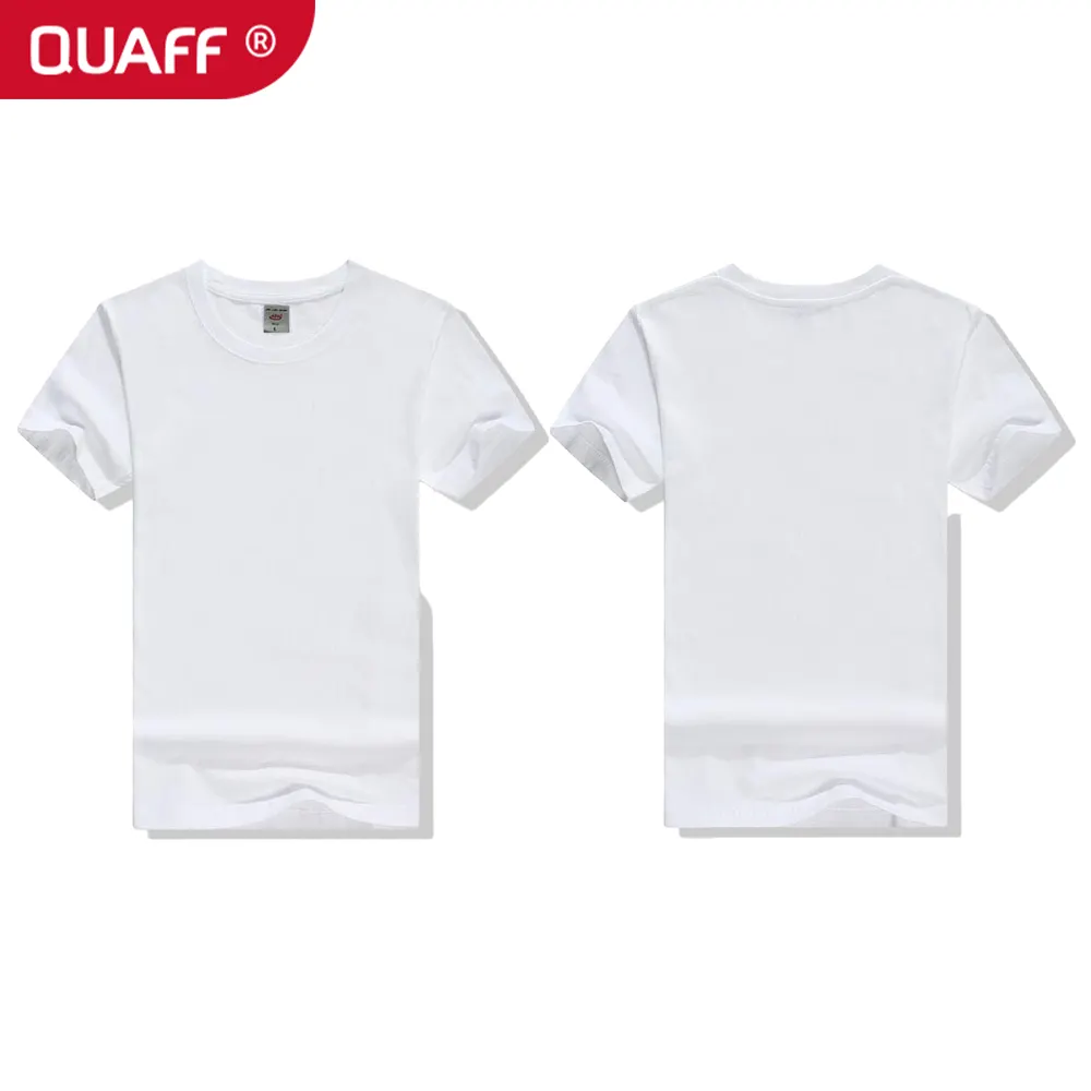 3001 en gros pas cher 165 grammes 100% coton T-shirts pour hommes couleur blanche pour transfert de chaleur logo personnalisé