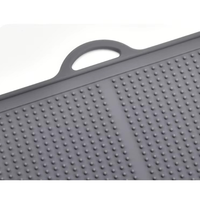 Tapis de drainage en silicone antidérapant rectangulaire pour ustensiles de cuisine écologiques