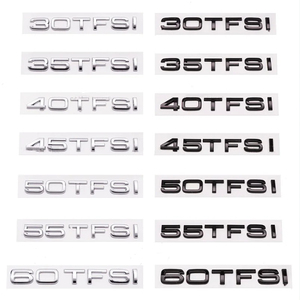 3D ABS coche trasero maletero Logo pegatina 2,0 3,0 4,0 30 35 40 45 50 55 60 TFSI TDI V6T 2,0 T para Audi <span class=keywords><strong>A1</strong></span> A3 A4 A5 A6 A7 A8 <span class=keywords><strong>Q2</strong></span> Q3 Q5 Q7 - Product Image 3