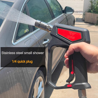 Pistolet de lavage de voiture à connexion rapide 1/4, buse de pulvérisation en acier inoxydable pour arrosage de jardin et lavage de pneus, modèle DZHT