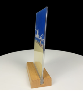 Wooden Acrylic <strong>Tabletop</strong> <strong>Menu</strong> Holder | Upright Clear Plastic Restaurant <strong>Display</strong> Tent <strong>Card</strong> A4/A5/A6 - Product Image 6