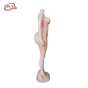 Maniquí femenino de cuerpo completo de plástico con pecho grande y cadera de talla grande (#957-16)