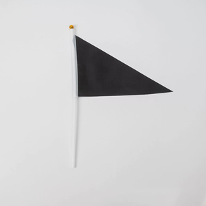 Banderín triangular de escuadrón portátil para partido deportivo personalizado, banderín de plástico de madera con tira de Color arcoíris nacional, banderas ondeantes a mano impresas - Product Image 3