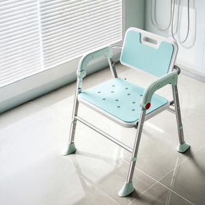 KS Bathroom <b>Shower</b> <b>Chair</b> Aluminum Alloy 200kg Capacity One-click Foldable For Elderly Pregnant Women - Product Image 5