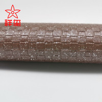 Tissu d'ameublement en cuir synthétique personnalisé avec paillettes scintillantes pour canapé, sac, chaussures - Doublure en éponge PVC imperméable et anti-moisissure