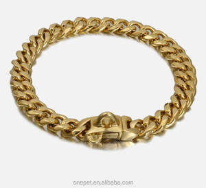 Collar de lujo para mascotas de alta resistencia, cadena de Collar de perro sin tirones de acero inoxidable, 15mm, 19mm de ancho, muchas longitudes, Collar de cadena disponible - Product Image 6