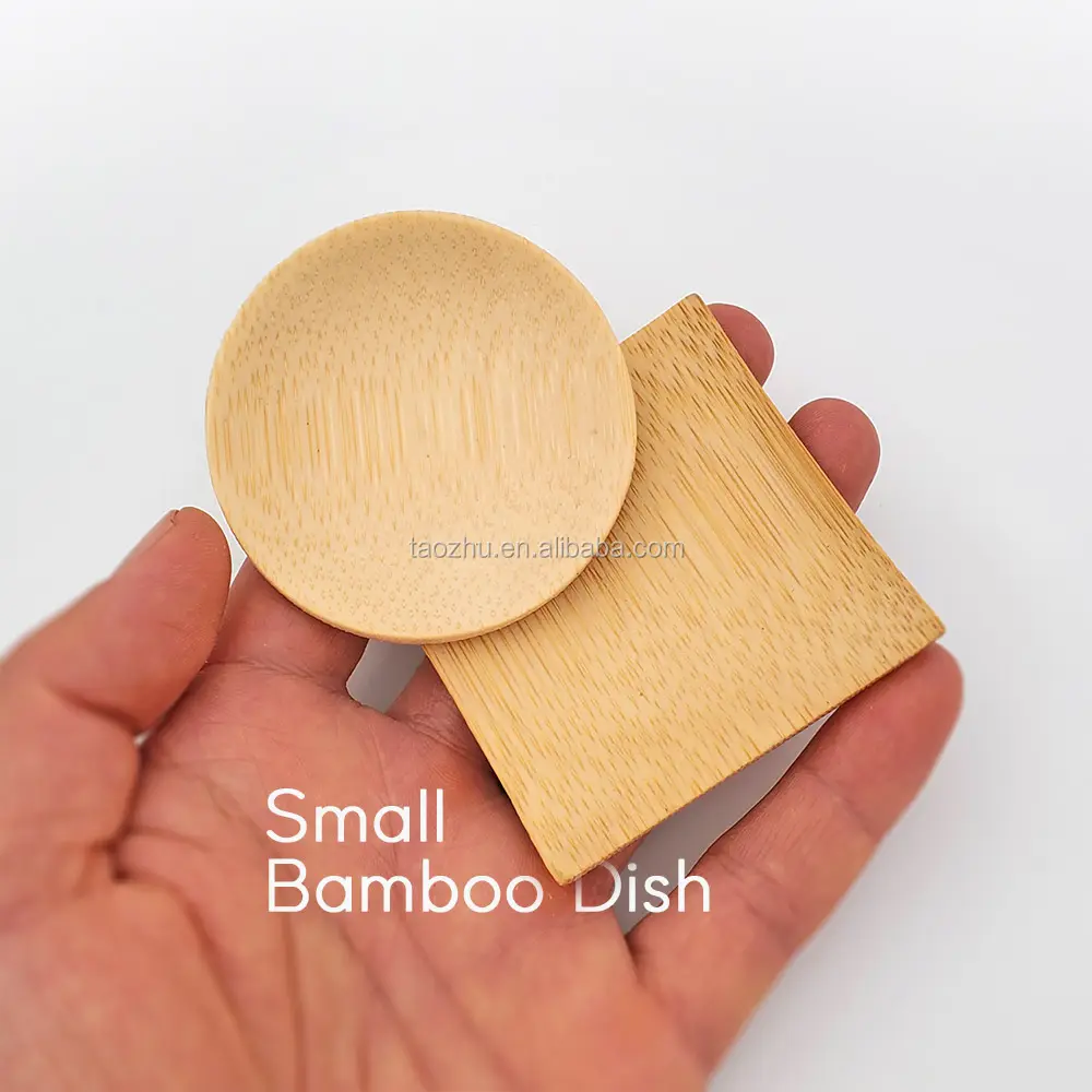100% Biodegradable Small Bamboo Sushi Plate Dessert Dish