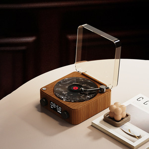 Sóng Gỗ Hạt Trắng Tiếng Ồn Ngủ Viện Trợ Âm Nhạc Loa 1500MAh Có Thể Sạc Lại Nước Gợn Máy Chiếu Âm Nhạc Máy Nghe Nhạc Với Đồng Hồ Kỹ Thuật Số - Product Image 1