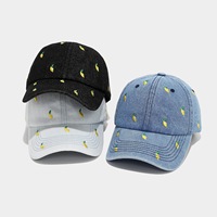 Gorra de Vaquero Landfond, Gorra de Béisbol de 6 Paneles de Mezclilla Bordada con Mango, Nueva, Moderna, para Mujer, Comercio Electrónico Transfronterizo