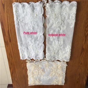 Eleganti biancheria da tavola con paillettes floreali in Organza per banchetti <span class=keywords><strong>runner</strong></span> da tavolo per matrimonio - Product Image 4