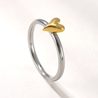 Nieuwe roestvrijstalen ring sieraden kleurafstemmende liefdesring herdenkingsgeschenk paarring voor Valentijnsdag Moederdag