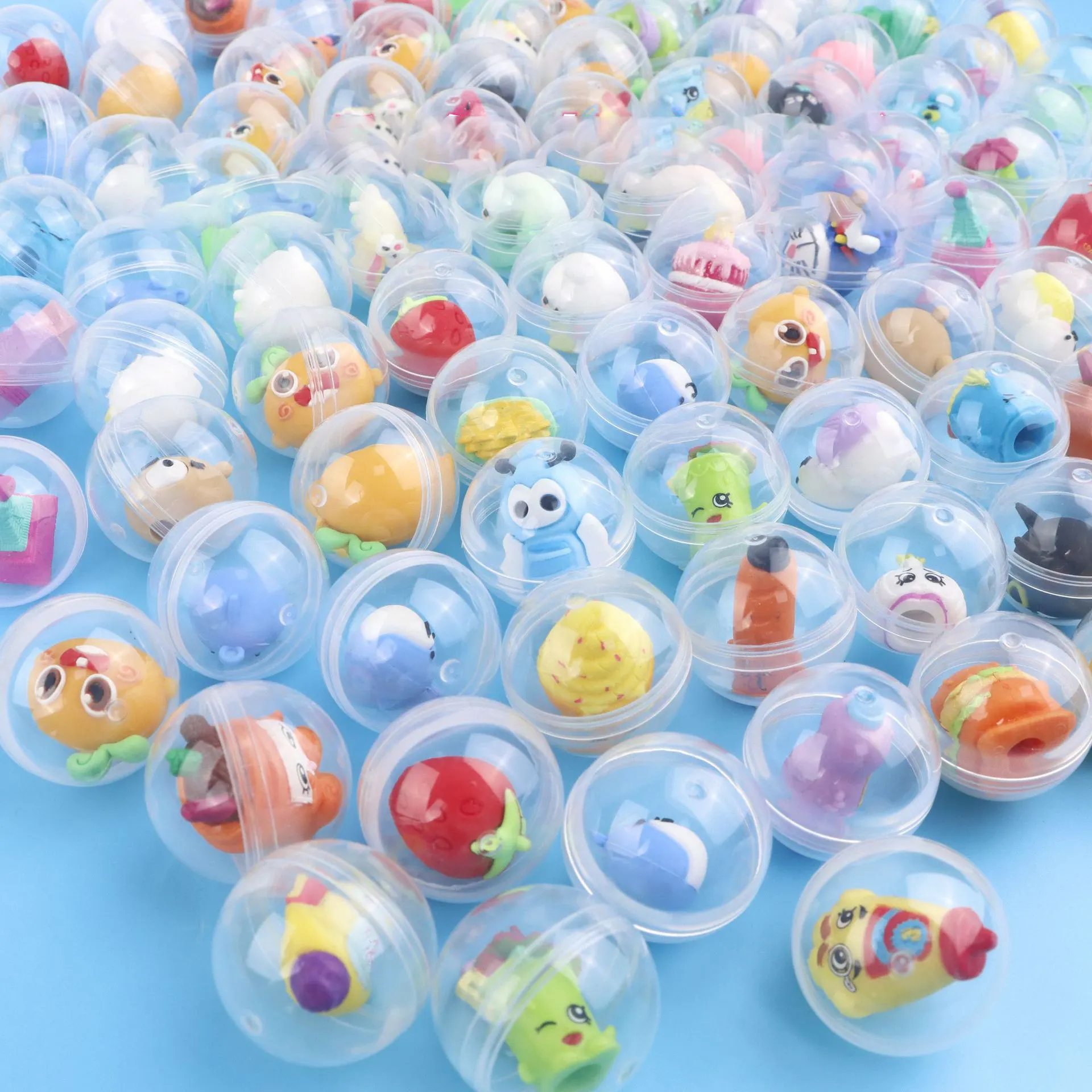 कैप्सूल गुड़िया घुमा मशीन खिलौना कैंडी मशीन अंडा घुमा मशीन पारदर्शी प्लास्टिक की गेंद कैप्सूल खिलौने