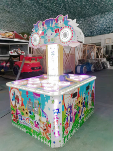 Bảng điều khiển trò chơi trẻ em hoạt động bằng đồng xu 2 người chơi Bảng điều khiển trò chơi đôi Whack-a-mole với thiết bị trò chơi thành phố ngôn ngữ Tiếng Anh - Product Image 4