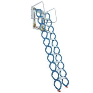 บันไดอลูมิเนียมแบบยืดหดได้บันไดห้องใต้หลังคาแบบพับได้สีน้ำเงิน GT-AL02 - Product Image 2