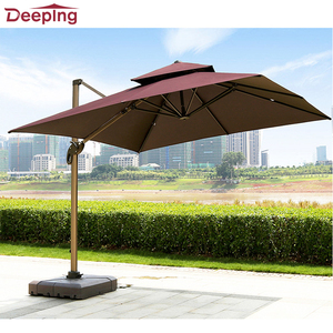Glamping thương mại khách sạn ngoài trời Roman ô Patio cantilever dù che nặng bên hồ bơi ô với đứng - Product Image 5