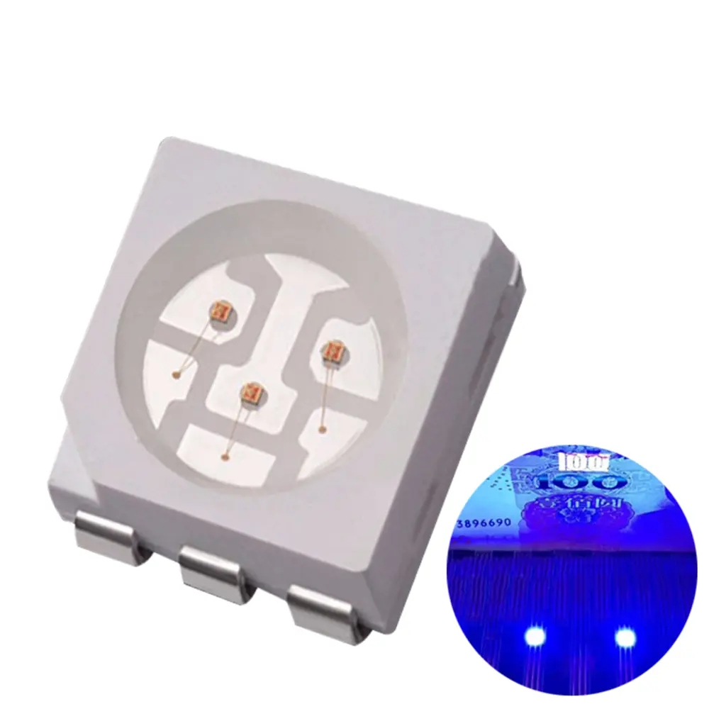 Czinelight 5050 УФ светодиод 6pin 3 чипа 3,2-3,4 в светодиод Smd диод нм фиолетовый излучающий светодиод