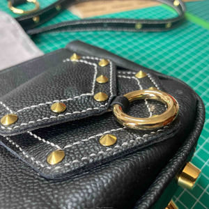 Sac à bandoulière CHOU Shanghai sur mesure en cuir de veau haut de gamme Sardinia, fermeture à fermoir, logo personnalisé, pour <span class=keywords><strong>femme</strong></span> - Product Image 6