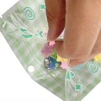 Effacer auto-scellant fermeture éclair en plastique au détail cosmétique paquet sac Ziplock sac pour l'emballage de bijoux avec trou de suspension