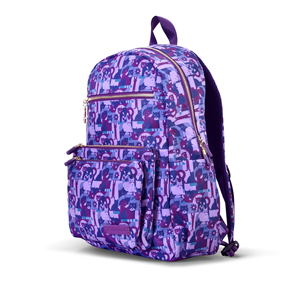 Mochila con diseño de gato para mujeres y niñas, informal, de nailon, ligera, para la escuela, viajes, con sistema antigravedad AGS - Product Image 1
