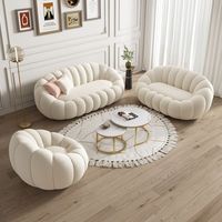 Meubles de chambre à coucher en promotion, canapé en tissu polaire berbère 3 places, prix de gros, canapé bleu personnalisé, nouveau canapé de luxe à vendre