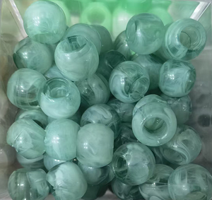 Perles acryliques à gros trous pour bijoux faits main, accessoires de tresses, perles en vrac pour stylos, tresses de cheveux, attaches de tissu, lacets de chaussures - Product Image 3