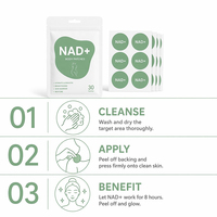 Fabricant de patchs transdermiques imperméables à la créatine et au glutathion, 30 pièces, anti-âge, NAD+