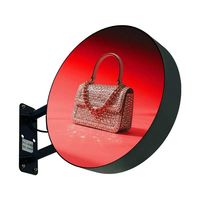 Écran d'affichage publicitaire circulaire LED double face haute luminosité personnalisé en couleur