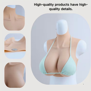 Prótesis de Senos de Silicona Extra Grandes para Drag Queen, Copa S, Pechos Falsos Sexys, de Hombre a Mujer, Pechos Naturales Extra Grandes, 7 Colores - Product Image 5