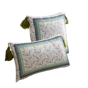 मखमल कुशन कवर Tassels Boho शैली सजावटी तकिया Pillowcase डिजाइन-बी होम फर्निशिंग सजावटी कुशन कोई भराव
