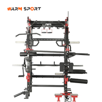 En gros, équipement de fitness professionnel en acier de marque Warm Brand, multifonctionnel : Machine Smith, machine à squats, Power Cage, Rack, Banc
