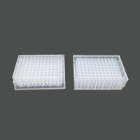 DWP-96022-1 2.2ml Puits Profond 96 Plaque Polypropylène Transparent Fond 'U' Personnalisable OEM 96 Puits PCR Plaque Plastique