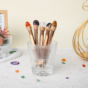 ปากกาไม้หินคริสตัลดีไซน์ใหม่สไตล์เรโทร DIY สร้างสรรค์ ขายส่ง - Product Image 4