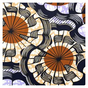 Tissu imprimé africain en wax pour <span class=keywords><strong>pagne</strong></span>, <span class=keywords><strong>6</strong></span> <span class=keywords><strong>yards</strong></span> - Product Image 1
