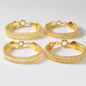 Pulsera de joyería de moda para mujer, chapada en oro de 18 quilates, con dije de borla de latón, diseño budista, larga, plateada, con diamantes, llamativa y de tendencia, ideal como regalo. - Product Image 5