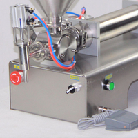 Machine de remplissage semi-automatique de table pour pâtes épaisses, crèmes cosmétiques, beurre de cacahuète, sauce tomate, miel et autres pâtes visqueuses