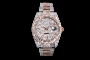 Reloj Mecánico de Buceo de Súper Calidad, 41 mm, Fábrica TW, Acero 904L, Movimiento 2824, Oro Rosa, Cielo Estrellado, Diamantes de Imitación - Product Image 2